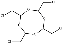 2,4,6,8-tetrakis(chloromethyl)-1,3,5,7-tetroxocane Struktur