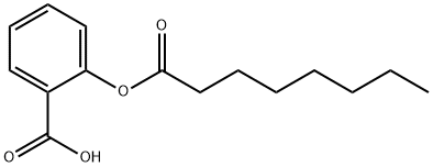 2-octanoyloxybenzoic acid Struktur