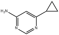 Pyrimidine, 4-amino-6-cyclopropyl- (7CI,8CI) Struktur