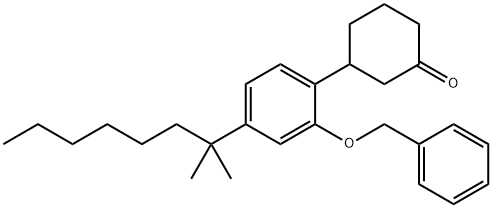 3-[4-(1,1-DiMethylheptyl)-2-(phenylMethoxy)phenyl]cyclohexanone Struktur