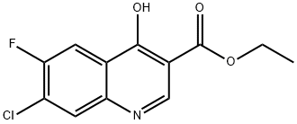 7-氯-6-氟-4-4羥基-3-喹啉甲酸乙酯 結(jié)構(gòu)式