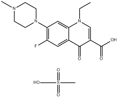 Pefloxacin mesylate Structure