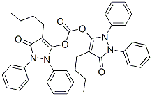 bis[4-butyl-1,2-dihydro-3-oxo-1,2-diphenyl-3H-pyrazol-5-yl] carbonate  Struktur