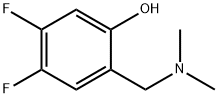 2-Dimethylaminomethyl-4,5-difluoro-phenol Struktur