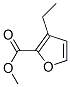 2-Furancarboxylicacid,3-ethyl-,methylester(9CI) Struktur