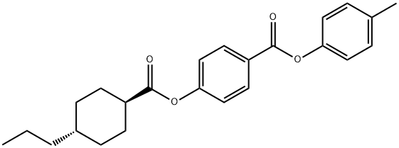 4-Methylphenyl 4-[(trans-4-propylcyclohexyl)carbonyloxy]benzoate Struktur