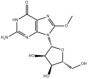 8-methoxyguanosine Struktur