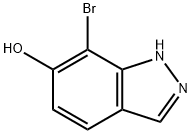 1H-Indazol-6-ol, 7-broMo- Struktur