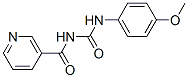 N-[[(4-methoxyphenyl)amino]carbonyl]nicotinamide Struktur