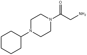 2-(4-cyclohexylpiperazin-1-yl)-2-oxoethanamine dihydrochloride  Struktur