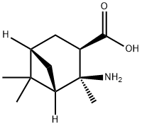 Bicyclo[3.1.1]heptane-3-carboxylic acid, 2-amino-2,6,6-trimethyl-, Struktur