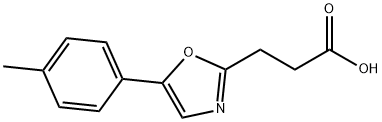 3-(5-p-tolyloxazol-2-yl)propanoic acid Struktur