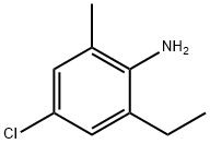 4-chloro-2-ethyl-6-methylaniline Struktur