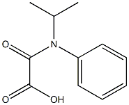 N-(1-METHYLETHYL)-N-(PHENYL)OXALAMIC ACID Struktur