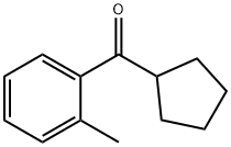 CYCLOPENTYL 2-METHYLPHENYL KETONE Struktur