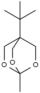 4-tert-butyl-1-methyl-2,6,7-trioxabicyclo[2.2.2]octane Struktur