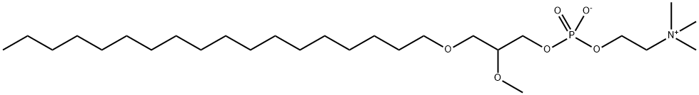 1-O-OCTADECYL-2-O-METHYL-SN-GLYCERO-3-PHOSPHOCHOLINE Struktur