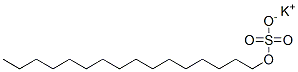 potassium hexadecyl sulphate Struktur