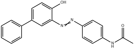 N-[4-[(4-hydroxy[1,1'-biphenyl]-3-yl)azo]phenyl]acetamide  Struktur