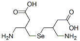 2-carboxymethyl-3-aminopropylselenide Struktur