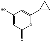 2H-Pyran-2-one, 6-cyclopropyl-4-hydroxy- (9CI) Struktur