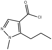 1H-Pyrazole-4-carbonyl chloride, 1-methyl-5-propyl- (9CI) Struktur