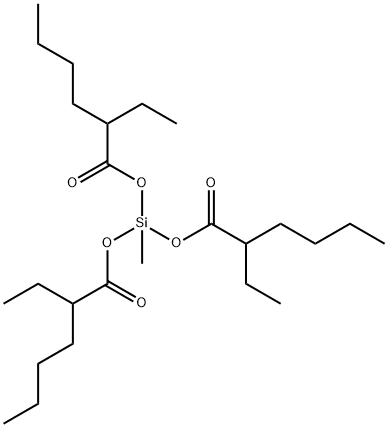 methylsilylidyne tris(2-ethylhexanoate) Struktur