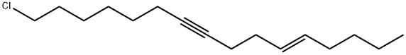 (E)-16-chlorohexadec-5-en-9-yne Struktur