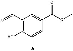 Methyl 3-broMo-5-forMyl-4-hydroxybenzoate Struktur