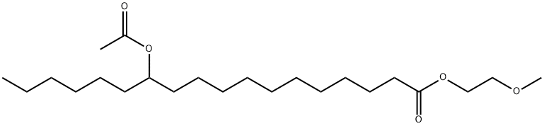 2-methoxyethyl 12-(acetoxy)octadecanoate Struktur