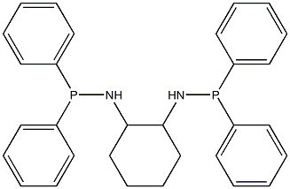 (1R,2R)-(-)-1,2-BIS[(N-DIPHENYLPHOSPHINO)AMINO]CYCLOHEXANE Struktur