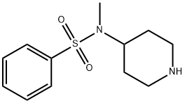 N-METHYL-N-4-PIPERIDINYL-BENZENESULFONAMIDE Struktur