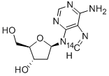 2'-DEOXYADENOSINE-8-14C Struktur