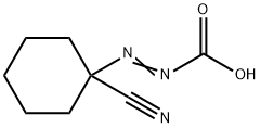 Diazenecarboxylic  acid,  (1-cyanocyclohexyl)-  (9CI) Struktur