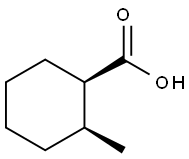 cis-2-methylcyclohexanecarboxylic acid Struktur