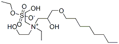 ethylbis(2-hydroxyethyl)[2-hydroxy-3-(octyloxy)propyl]ammonium ethyl sulphate Struktur