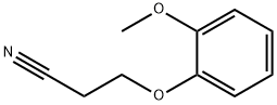 3-(2-methoxyphenoxy)propanenitrile Struktur