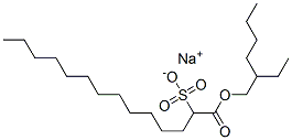 1-[(2-Ethylhexyloxy)carbonyl]-1-tridecanesulfonic acid sodium salt Struktur