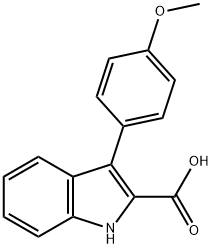 3-(4-METHOXY-PHENYL)-1H-INDOLE-2-CARBOXYLIC ACID Struktur