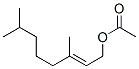 (E)-3,7-dimethyloct-2-enyl acetate Struktur