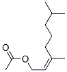 (Z)-3,7-dimethyloct-2-enyl acetate Struktur