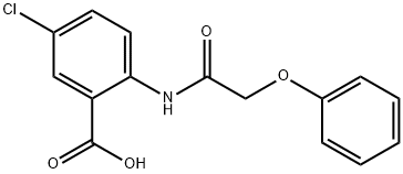 5-Chloro-N-(phenoxyacetyl)anthranilic acid Struktur