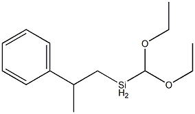 Methyldi(ethoxy)(2-phenylpropyl)silane Struktur