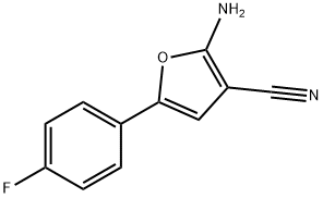 2-AMINO-5-(4-FLUOROPHENYL)FURAN-3-CARBONITRILE Struktur