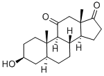 5ALPHA-Androstan-3B-ol-11,17-dione Struktur