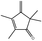 2-Cyclopenten-1-one, 2,3,5,5-tetramethyl-4-methylene- (9CI) Struktur