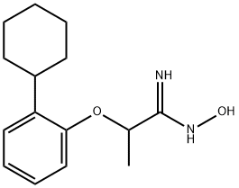 1-Amino-2-(o-cyclohexylphenoxy)propionaldehyde oxime Struktur