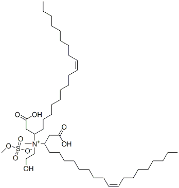 Di(oleyl-carboxyethyl)hydroxyethylmethylammoniummethylsulfate Struktur