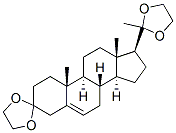 pregn-5-ene-3,20-dione bis(ethylene ketal) Struktur