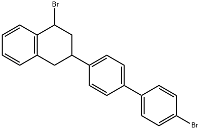 1-bromo-3-[4'-bromo(1,1'-biphenyl)-4-yl]-1,2,3,4-tetrahydronaphthalene  Struktur